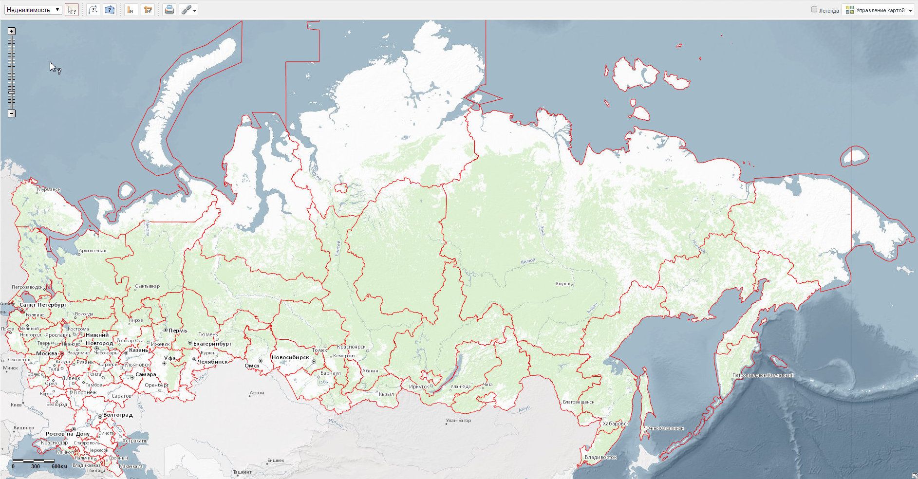 Публичная кадастровая карта России